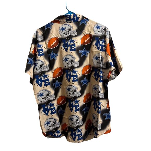 Game Day Football Novelty Team Hawaiian Button Down Shirt Unisex Adults 2XL - Picture 3 of 7
